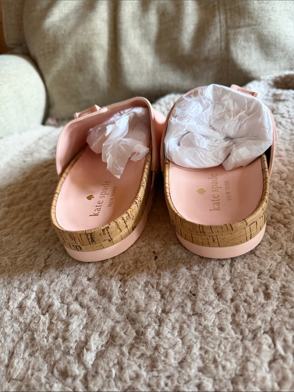 kate spade women’s Peach Dual-Buckle Slide Sandals - Picture 4 of 9